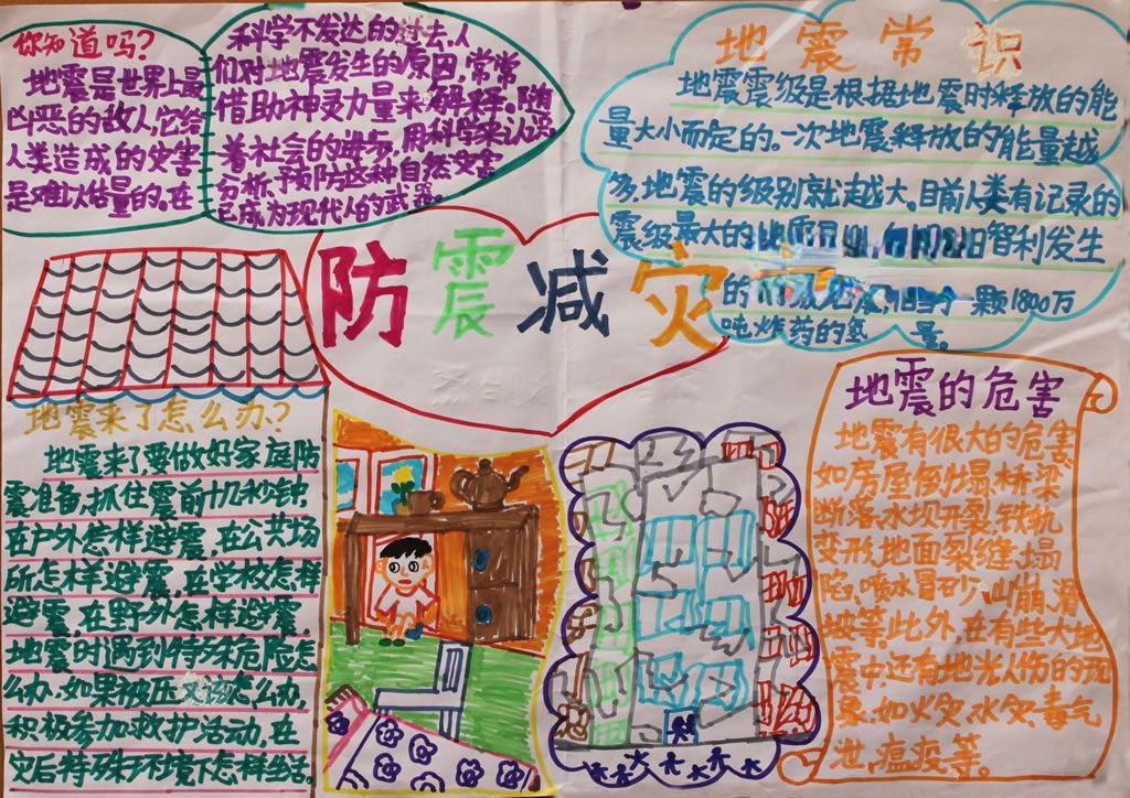 雅安地震手抄报图片大全 雅安地震手抄报图片大全