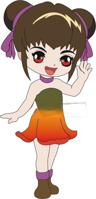卡通女生人物图片大全
