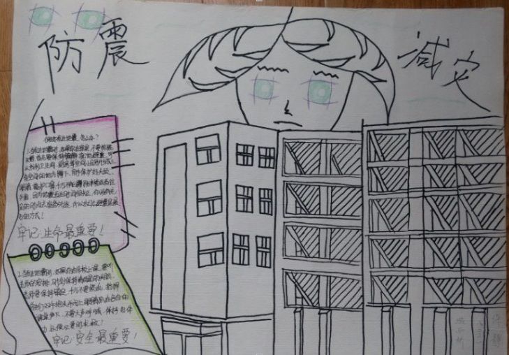 小学生防震减灾手抄报