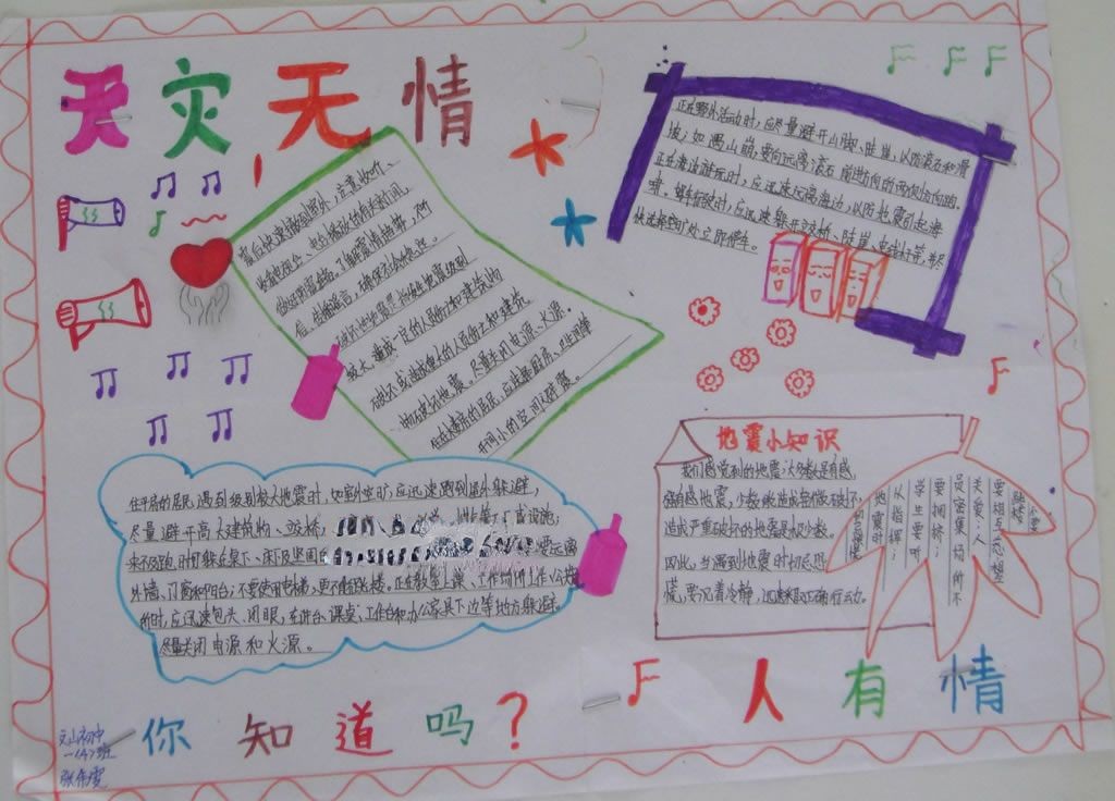 心手相牵重振家园手抄报 心手相牵重振家园手抄报