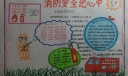 消防安全记心中手抄报，在学校发生火灾怎么办