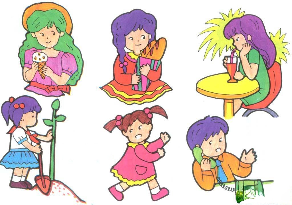 各种造型的人物插图