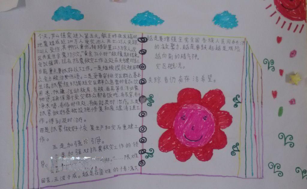 自然灾害与救助手抄报 自然灾害与救助手抄报