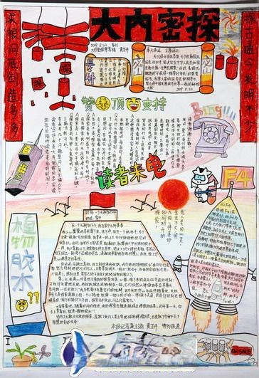 大内密探手抄报图片