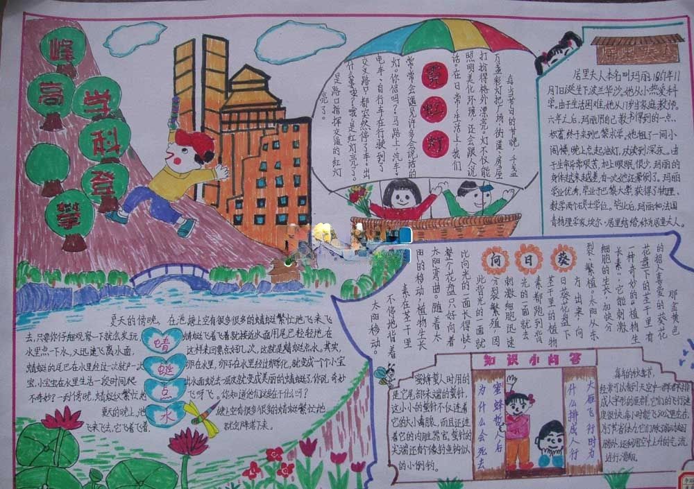 勇登科学高峰手抄报设计【大图精品】