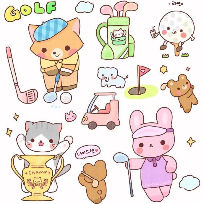 可爱的小动物简笔画素材，孩子做手抄报可以用上，快马住吧！