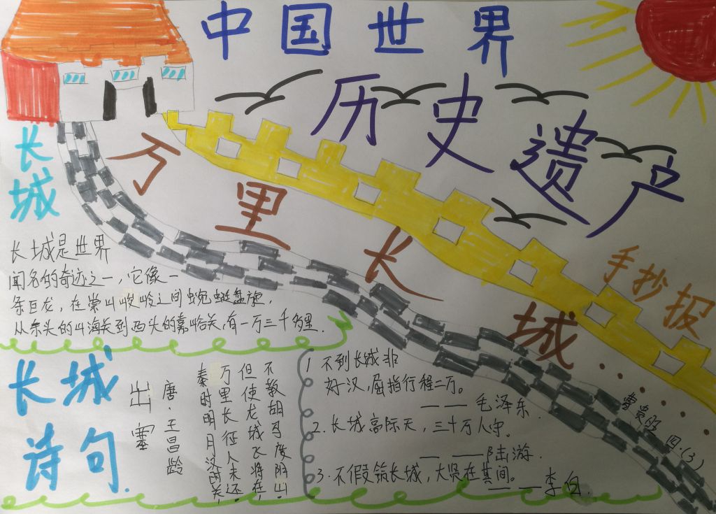 中国世界历史遗产手抄报
