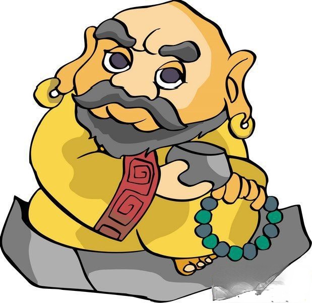 板报插图之古代人物-江湖好汉17：鲁智深