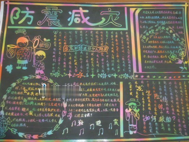 防震减灾手抄报集锦-zuowenku.net12月1日整理 防震减灾手抄报集锦-zuowenku.net12月1日整理