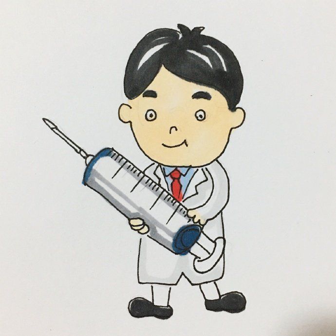 ?2022医生护士简笔画，预防肺炎手抄报必备素材