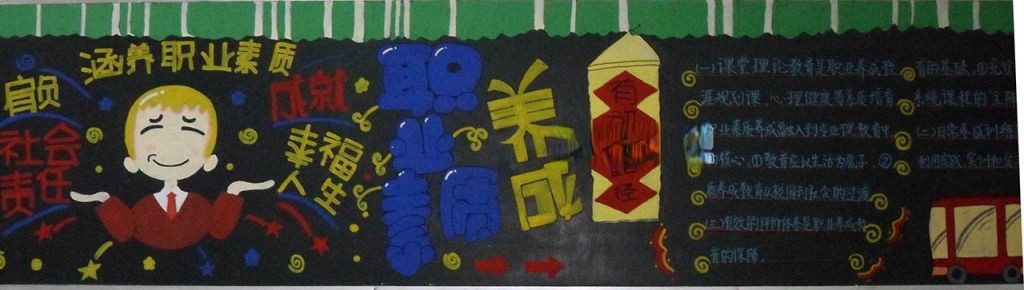 职业素质养成黑板报