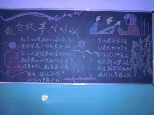 课改黑板报图片