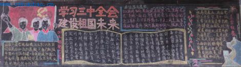十八届三中全会黑板报内容资料