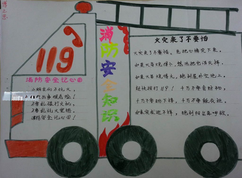 小学生消防安全手抄报大全