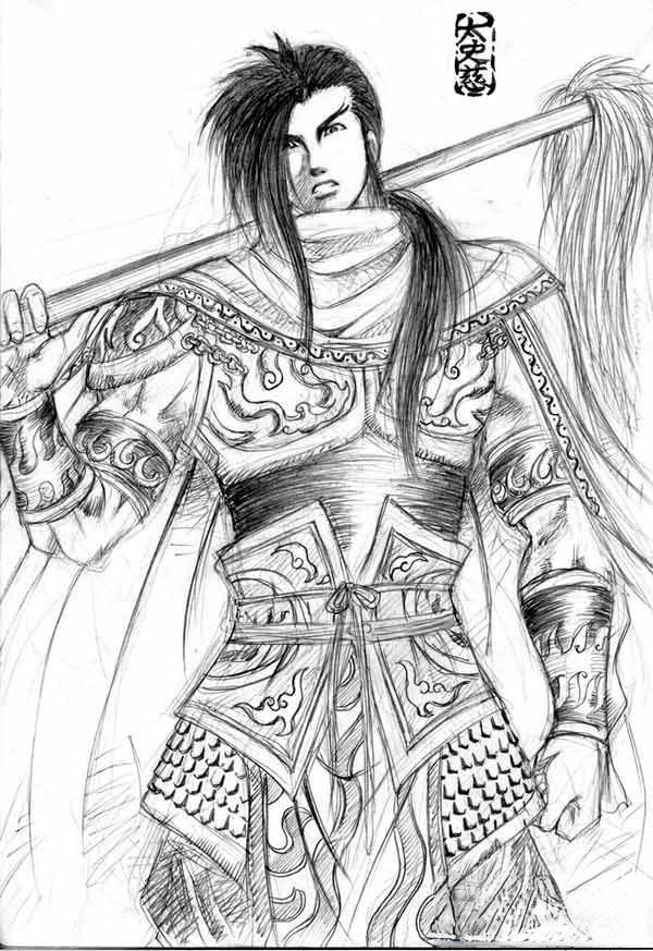 三国人物手绘图之太史慈