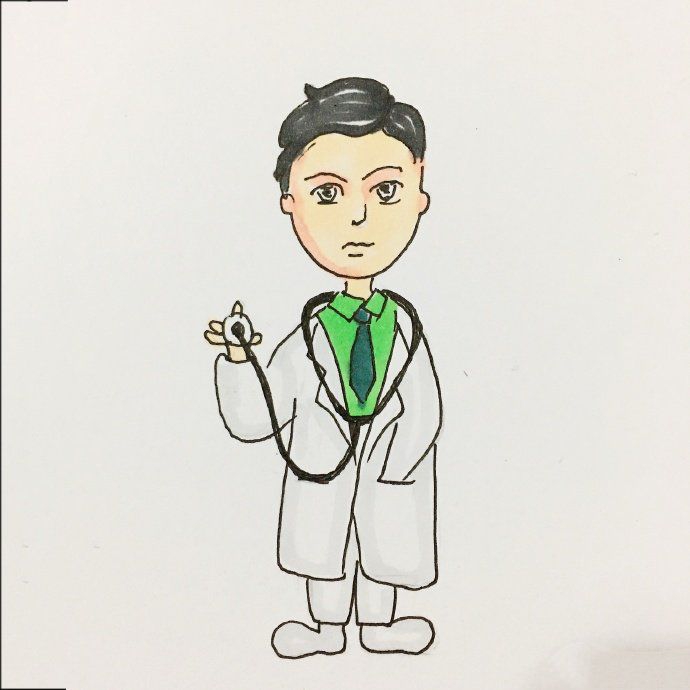 ?2022医生护士简笔画，预防肺炎手抄报必备素材