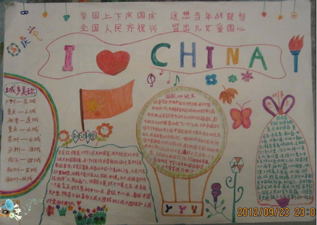 2022国庆手抄报