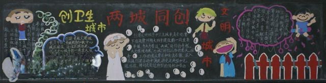 两城同创黑板报作品