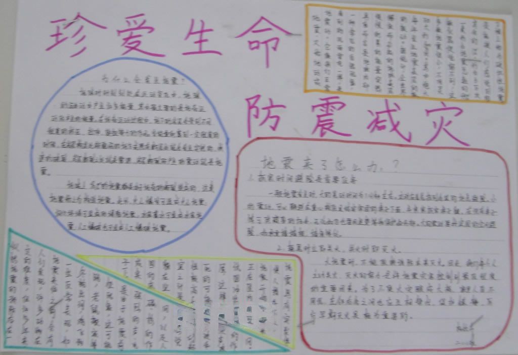 心手相牵重振家园手抄报 心手相牵重振家园手抄报