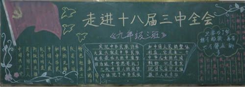 十八届三中全会黑板报内容资料
