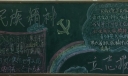 弘扬民族精神立志报效祖国黑板报