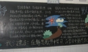 静思默想主题黑板报作品