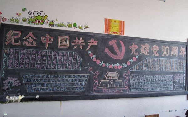 “党的历史知识”黑板报作品欣赏
