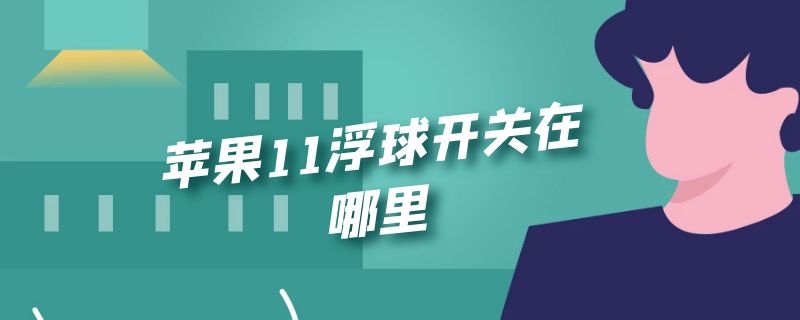 苹果11浮球开关在哪里