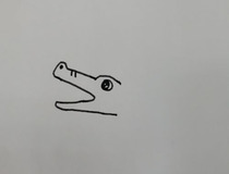 鳄鱼是怎么画的 鳄鱼卡通简笔画教程4