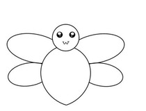 小蜜蜂怎么画 简单画小蜜蜂教程4