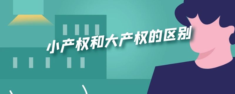 小产权和大产权的区别